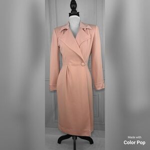 Vintage Pink Trench Coat dress